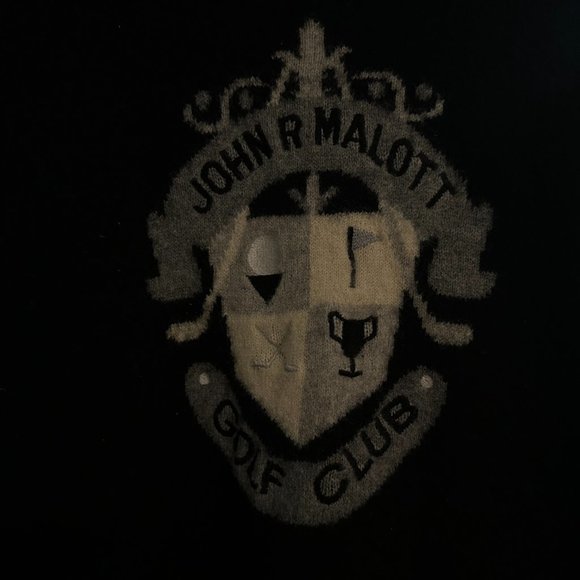 Vintage John R Malott Black Golf Club Wool Sweater - XS - Picture 10 of 16